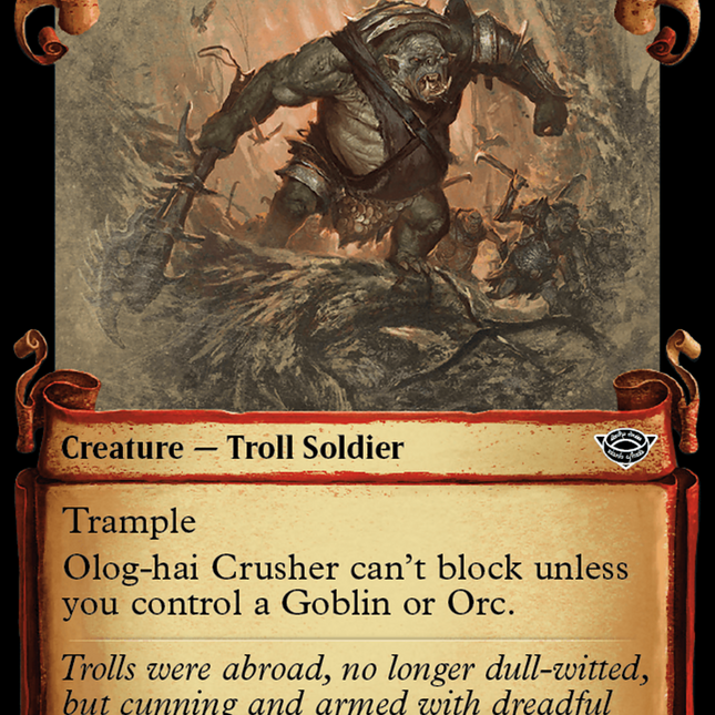 Olog-Hai Crusher [The Lord of the Rings: Tales of Middle-Earth Showcase Scrolls]