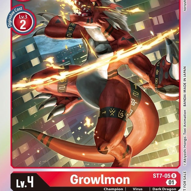 digimon card game gallantmon starter deck Growlmon [ST7-05] (Gen Con 2022) [Starter Deck: Gallantmon Promos] –  TokenMTG
