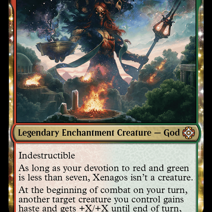green god card mtg Pharika, of Affliction Crown Town Games the Gathering (MTG) trading and collectible card game (TCG/CCG) Klothys, God of Destiny (Showcase)
