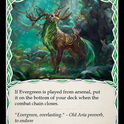 Evergreen (Blue) [ELE121] (Tales of Aria)  1st Edition Rainbow Foil