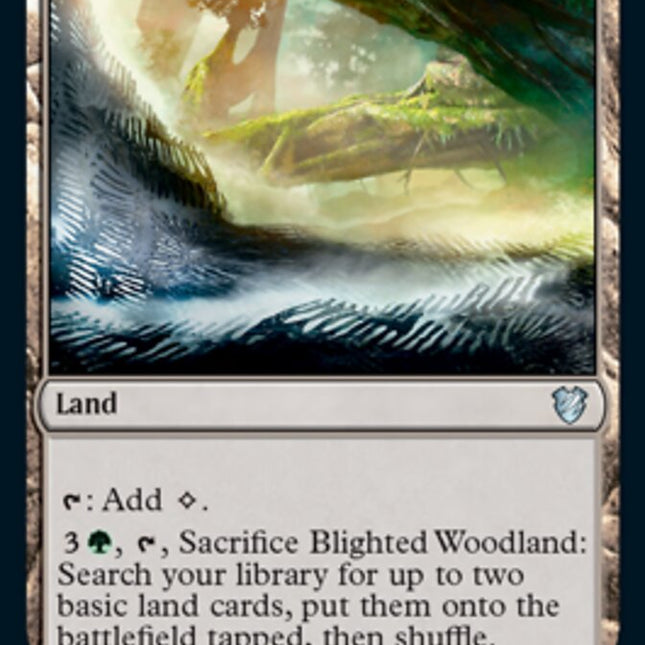 Blighted Woodland [Innistrad: Midnight Hunt Commander]