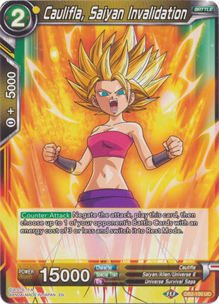 Caulifla, Saiyan Invalidation (DB2-100) [Divine Multiverse]