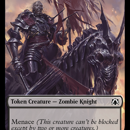 mtg cards like parallel lives Zombie Knight // Human (6) Double-Sided Token [March of the Machine Co –  TokenMTG