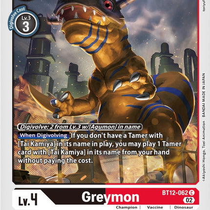 Greymon [BT12-062] [Across Time]