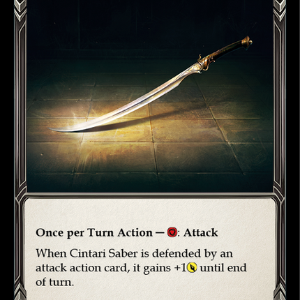 Cintari Saber [U-CRU079] (Crucible of War Unlimited)  Unlimited Rainbow Foil