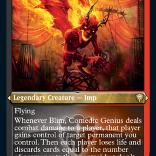 Blim, Comedic Genius (Etched) [Commander Legends]