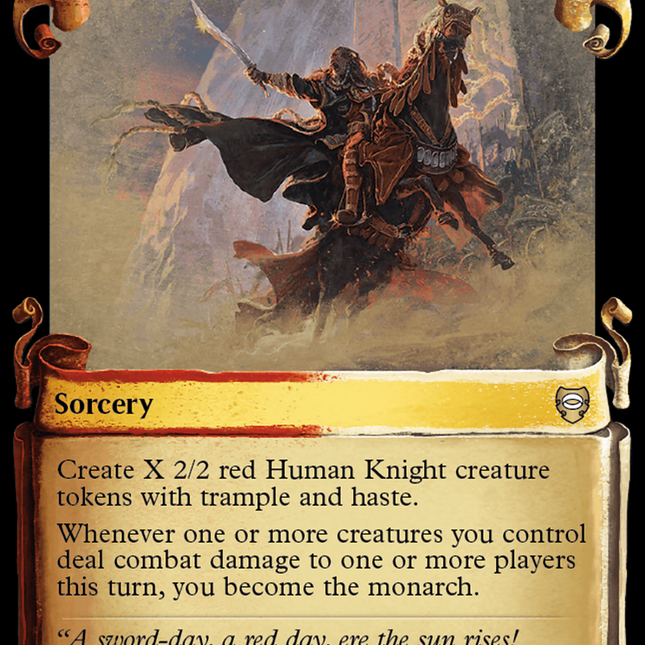 Forth Eorlingas! [The Lord of the Rings: Tales of Middle-Earth Commander Showcase Scrolls]