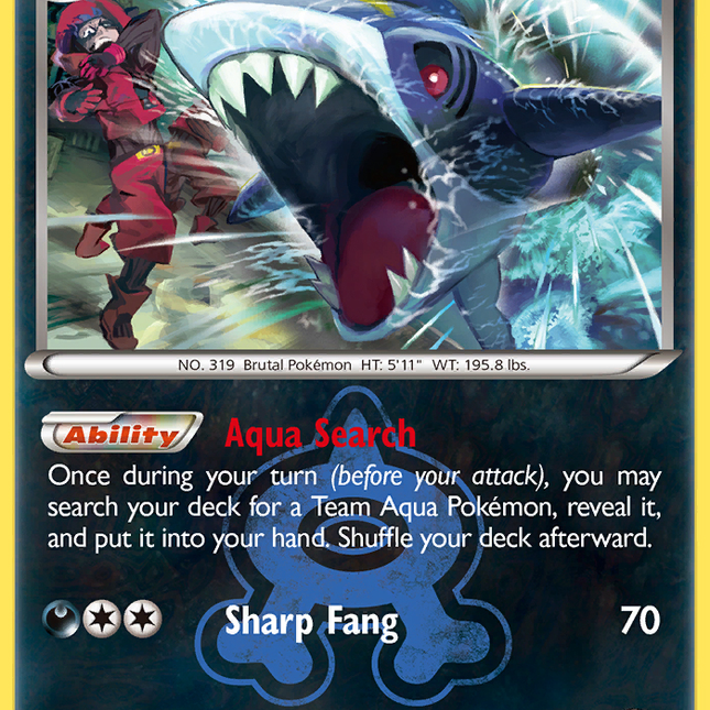 Team Aqua's Sharpedo (21/34) [XY: Double Crisis]