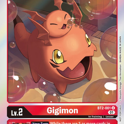 Gigimon [BT2-001] (ST-11 Special Entry Pack) [Release Special Booster Promos]