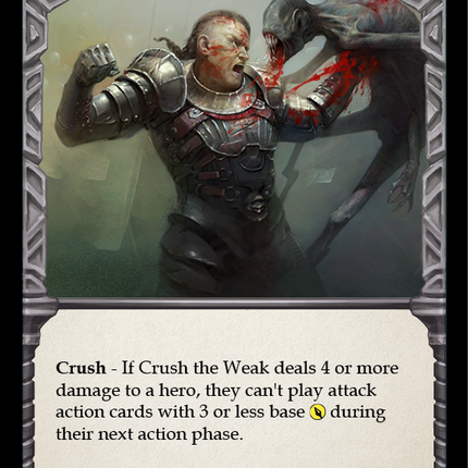 Crush the Weak (Blue) [U-CRU034] (Crucible of War Unlimited)  Unlimited Rainbow Foil