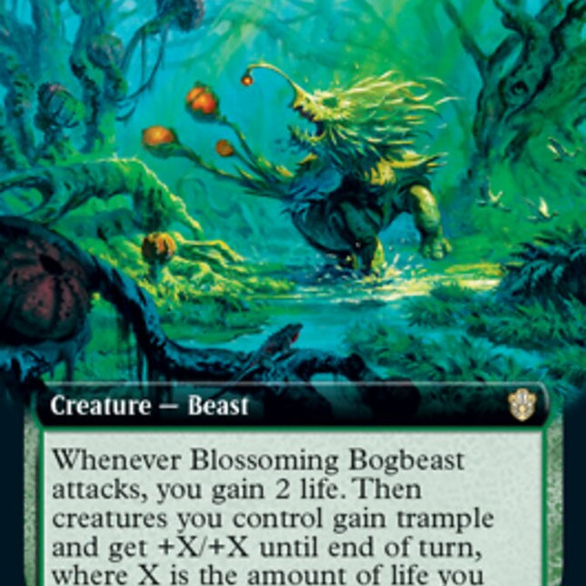 Blossoming Bogbeast (Extended Art) [Commander 2021]