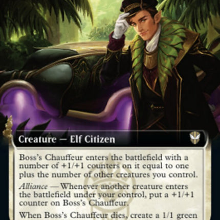 Boss's Chauffeur (Extended Art) [Streets of New Capenna Commander]