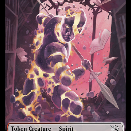 Warrior // Spirit (13) Double-Sided Token [March of the Machine Tokens]
