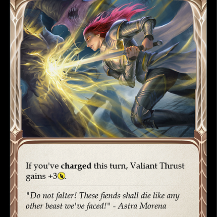 Valiant Thrust (Red) [U-MON039] (Monarch Unlimited)  Unlimited Normal