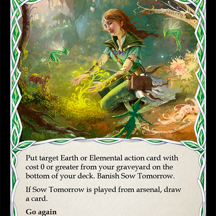 Sow Tomorrow (Red) [ELE140] (Tales of Aria)  1st Edition Rainbow Foil