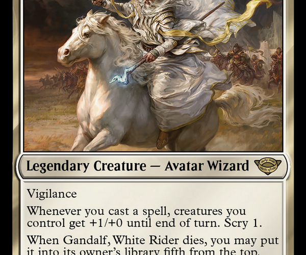 Gandalf, White Rider [The Lord of the Rings: Tales of Middle-Earth] –  TokenMTG