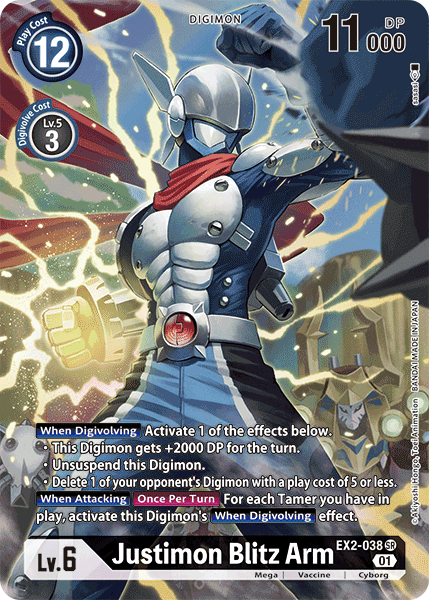 Justimon Blitz Arm [EX2-038] (Alternate Art) [Digital Hazard] – TokenMTG