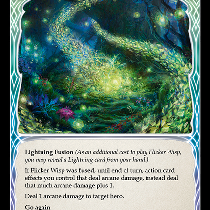 Flicker Wisp [ELE065] (Tales of Aria)  1st Edition Rainbow Foil