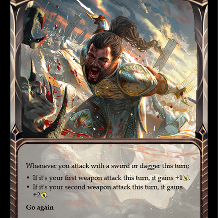 Slice and Dice (Yellow) [EVR058] (Everfest)  1st Edition Extended Art Rainbow Foil