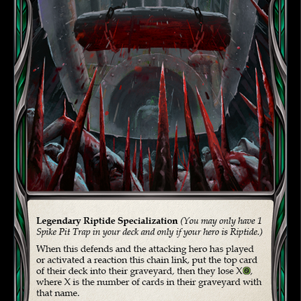 Spike Pit Trap [OUT104] (Outsiders)  Rainbow Foil