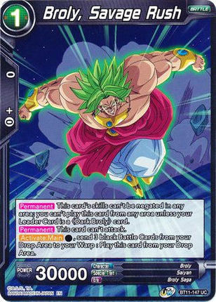 Broly, Savage Rush (BT11-147) [Vermilion Bloodline]