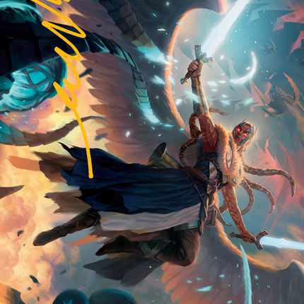 Boon-Bringer Valkyrie Art Card (Gold-Stamped Signature) [March of the Machine Art Series]