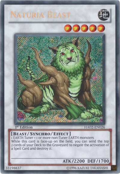 Naturia Beast [HA02-EN026] Secret Rare – TokenMTG