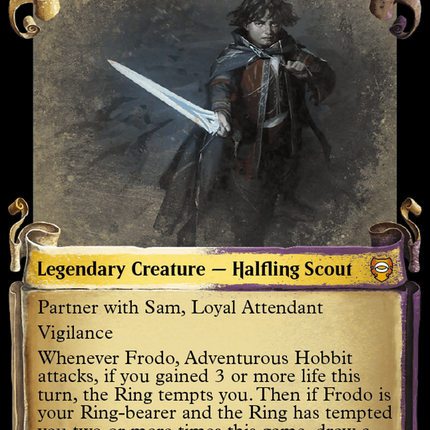 Frodo, Adventurous Hobbit [The Lord of the Rings: Tales of Middle-Earth Commander Showcase Scrolls]