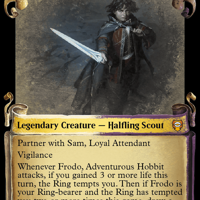 Frodo, Adventurous Hobbit [The Lord of the Rings: Tales of Middle-Earth Commander Showcase Scrolls]