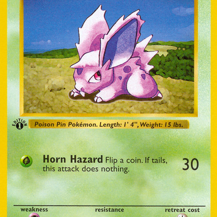 Nidoran (55/102) (Male) (Shadowless) [Base Set 1st Edition]