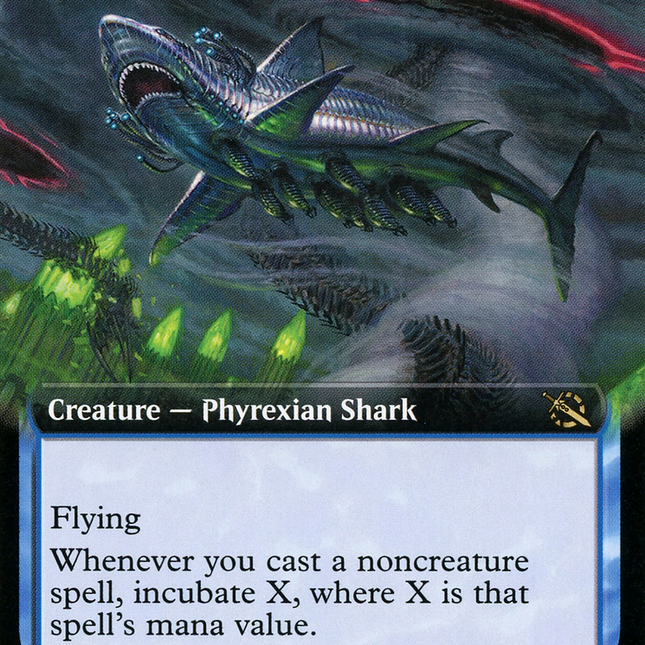 Chrome Host Seedshark (Extended Art) [March of the Machine] – TokenMTG