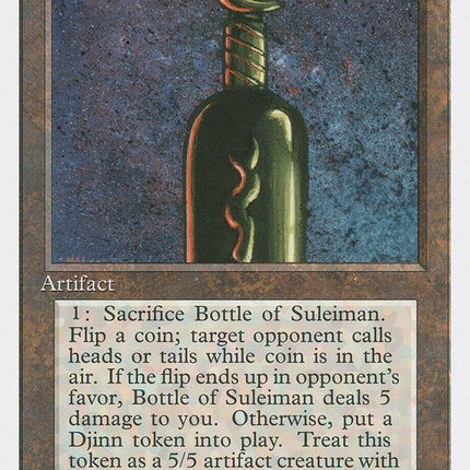 Bottle of Suleiman [Fourth Edition]