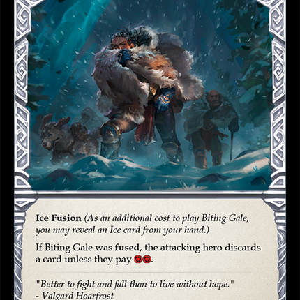Biting Gale (Blue) [ELE009] (Tales of Aria)  1st Edition Normal