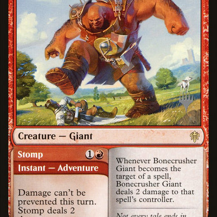 Bonecrusher Giant // Stomp (Promo Pack) [Throne of Eldraine Promos]
