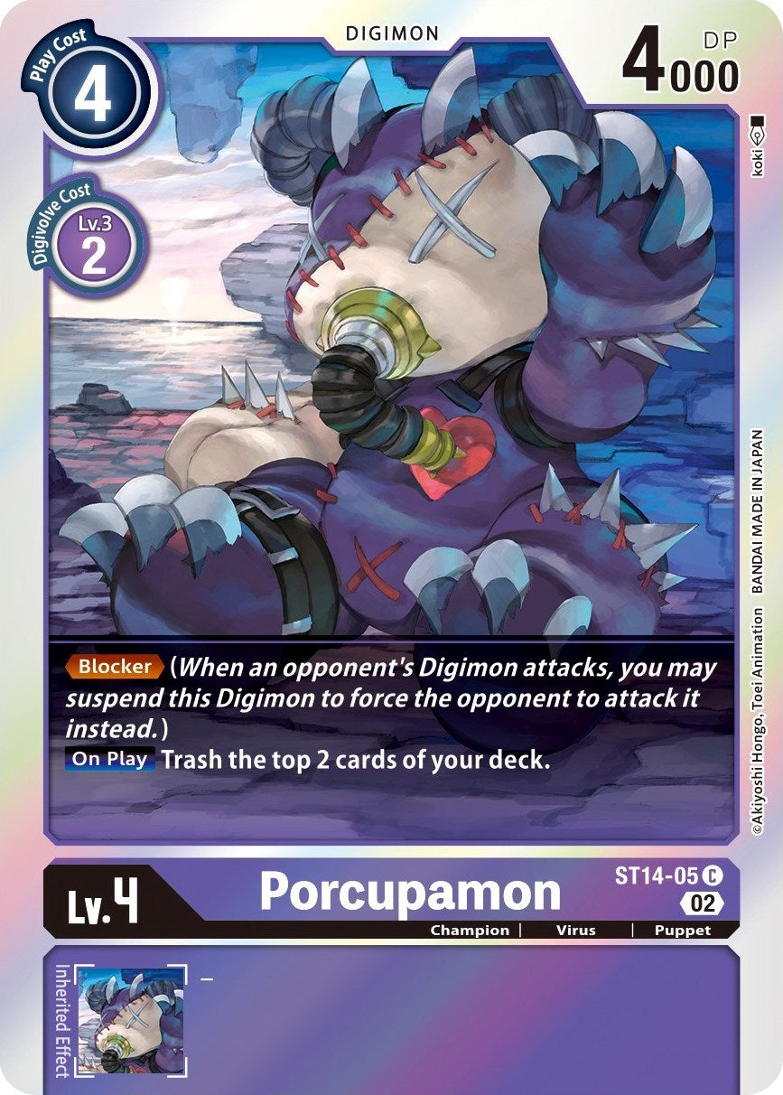 Porcupamon [ST14-05] [Starter Deck: Beelzemon Advanced Deck Set] – TokenMTG