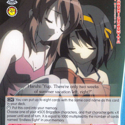 Endless Eight (SY/WE09-E19d) [The Melancholy of Haruhi Suzumiya Extra Booster]