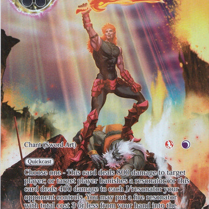 Awakening of the Flame King (Full Art) (SDAO1-020) [Alice Origin Starter Deck]