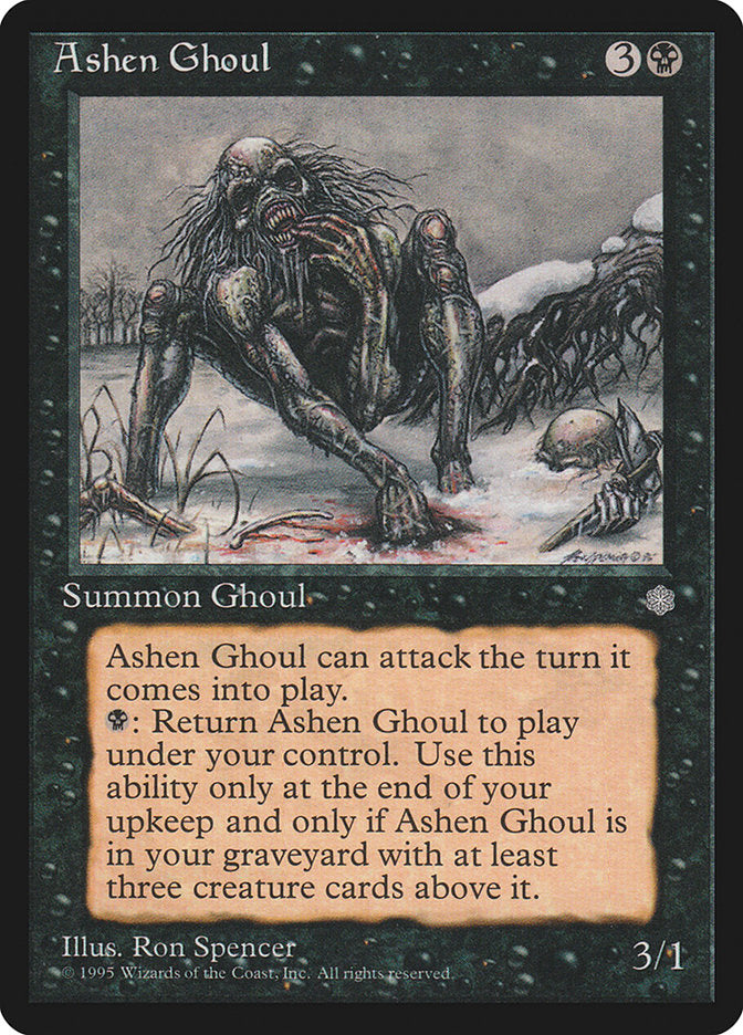 ashen cards yugioh Ashen Ghoul [Ice Age] – TokenMTG