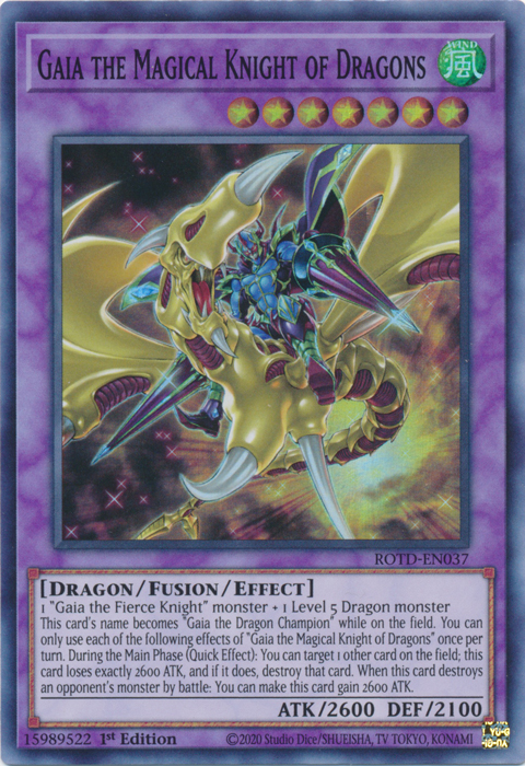 Gaia the Magical Knight of Dragons [ROTD-EN037] Super Rare – TokenMTG