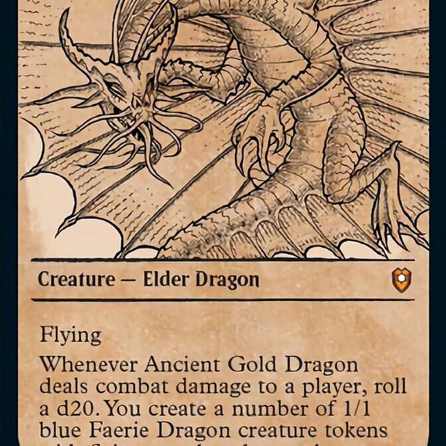 Ancient Gold Dragon (Showcase) [Commander Legends: Battle for Baldur's Gate]