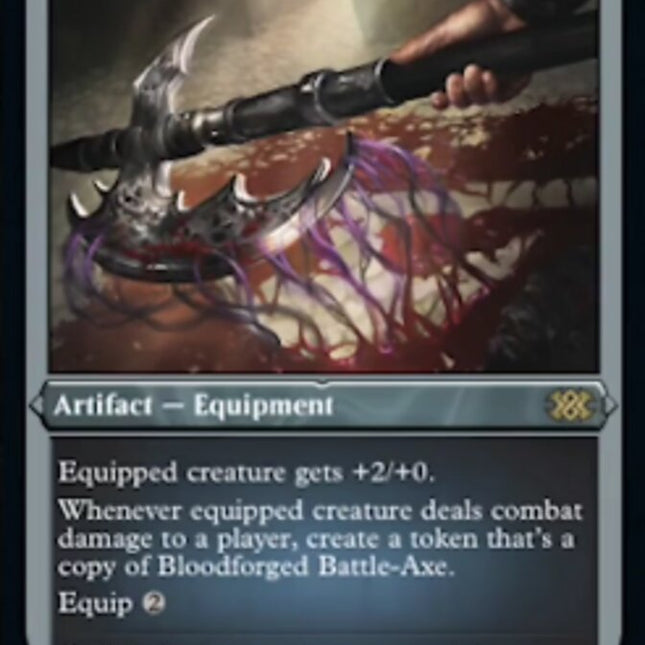 Bloodforged Battle-Axe (Foil Etched) [Double Masters 2022]