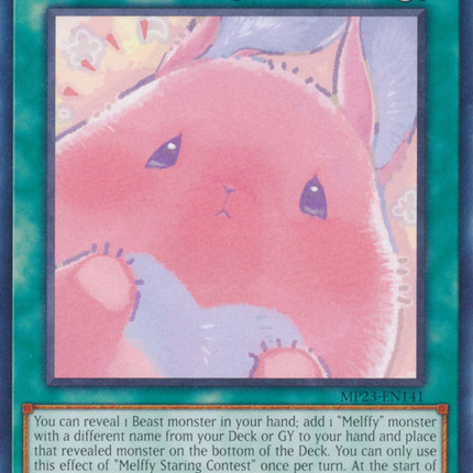 yugioh melffy cards Melffy Staring Contest [MP23-EN141] Common – TokenMTG