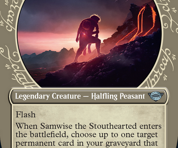 samwise mtg card Samwise the Stouthearted (Showcase Ring Frame) [The Lord of the Rings: –  TokenMTG