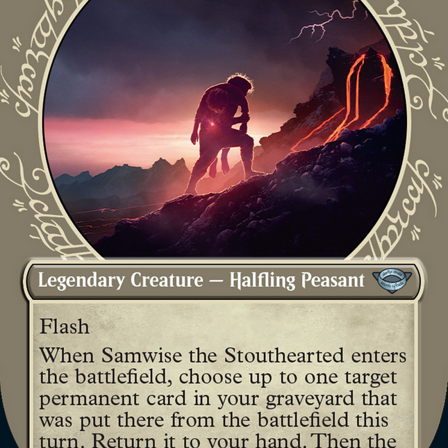 samwise mtg card Samwise the Stouthearted (#306) (showcase)