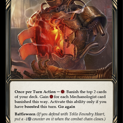 Teklo Foundry Heart [U-ARC004] (Arcane Rising Unlimited)  Unlimited Rainbow Foil