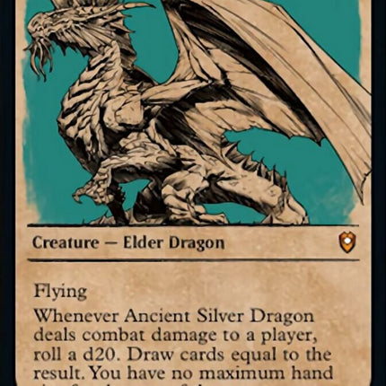 Ancient Silver Dragon (Showcase) [Commander Legends: Battle for Baldur's Gate]