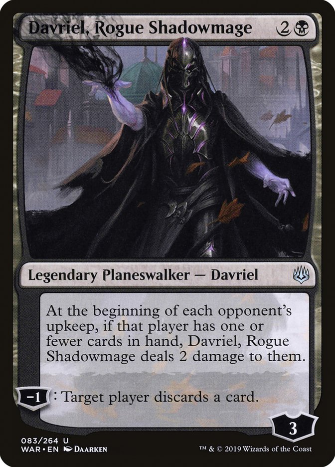 mtg war of the spark cards Davriel, Rogue Shadowmage [War of the Spark]