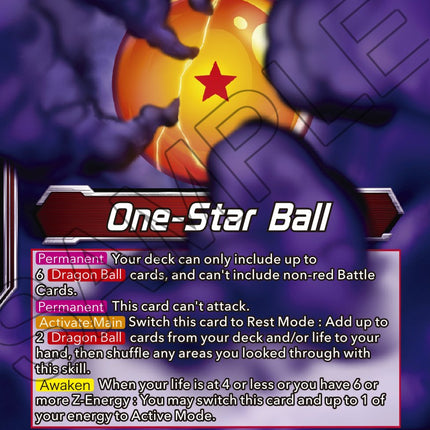 One-Star Ball // Syn Shenron, Despair Made Manifest (BT18-002) [Dawn of the Z-Legends]