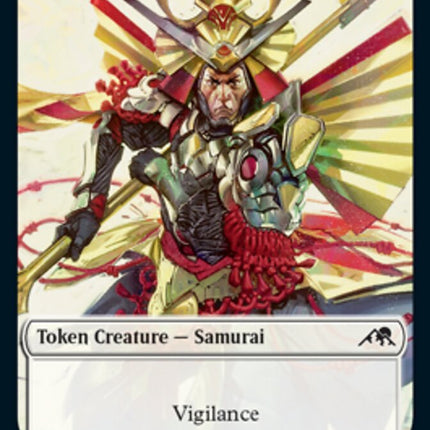 Samurai // Treasure Double-Sided Token [Kamigawa: Neon Dynasty Tokens]