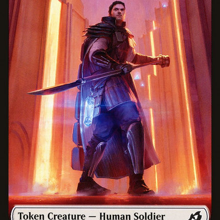 Kraken // Human Soldier (005) Double-Sided Token [Ikoria: Lair of Behemoths Tokens]